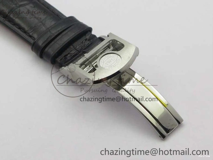 MIROTIME 0228 Portugieser Perpetual Calendar IW503401 V9F 1:1 Best Edition Blue Dial on Black Leather Strap A Contemporary 7114